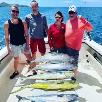 a group of people on a beach